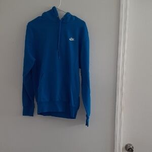 Nike Club Men's Fleece Blue Pullover Hoodie
